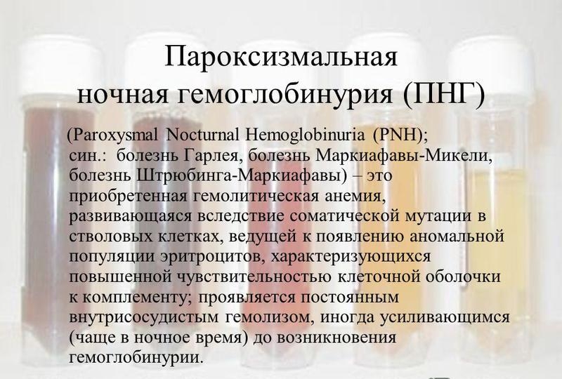 Лечение пароксизмальной ночной гемоглобинурии пароксизмальная ночная гемоглобинурия